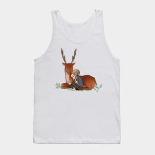 Girl and Deer Tank Top